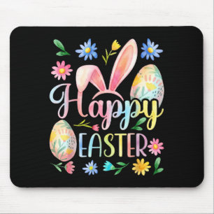 Mousepad Coelho da Páscoa Feliz Rosto de Coelho Dia da Pásc