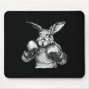 Mousepad Coelho de Boxe Luvas de Boxe Kickboxing Boxeador E