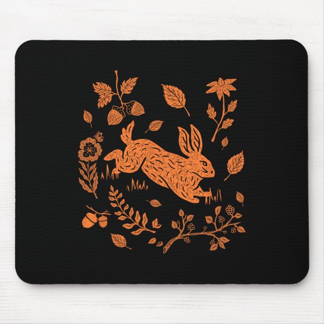 Mousepad Coelho de Lebre Selvagem Coagecore Queda Ação de G (Frente)