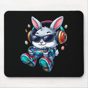 Mousepad coelho de ovos de caça de videogame de Páscoa jogo