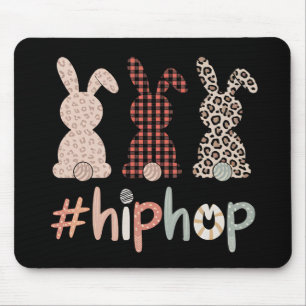 Mousepad Coelho de Páscoa Hip Hop Primavera Fofo