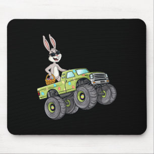 Mousepad Coelho de Páscoa Pilotando Caminhão Monstro Divers
