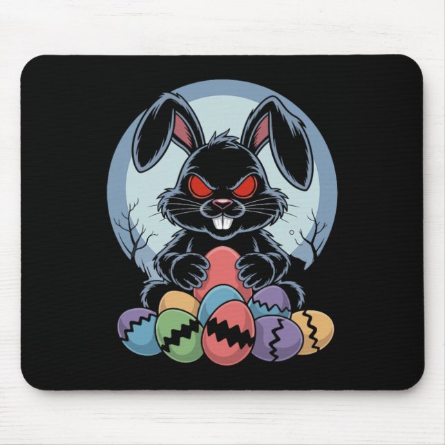 Mousepad Coelho do Mal do Dia das Bruxas Assustador Monstro (Frente)