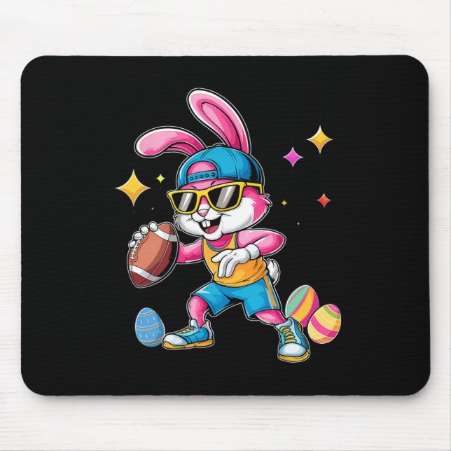 Mousepad Coelho Feliz da Páscoa Desportiva Coelho da Páscoa (Frente)