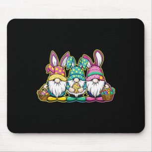 Mousepad Coelho Feliz de Páscoa Caça ao Ovo e Sket Gnome Le