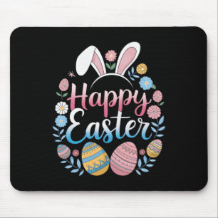 Mousepad Coelho Feliz Páscoa Primavera Ovos de Páscoa Camis