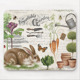 Mousepad Coelho francês do Jardim Vermelho