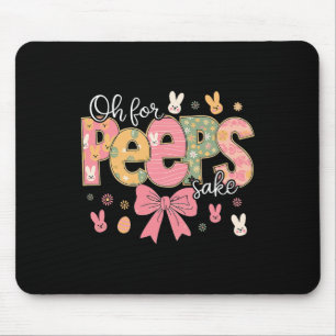 Mousepad Coelho Ovo Pão Para Deus Sake Feliz Páscoa Coelho