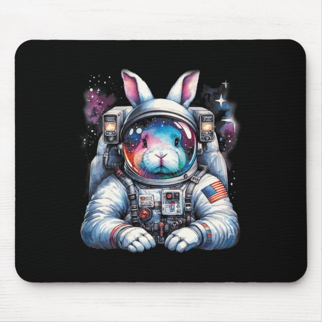 Mousepad Coelho Páscoa Exterior Rabbit Usa Divertido (Frente)