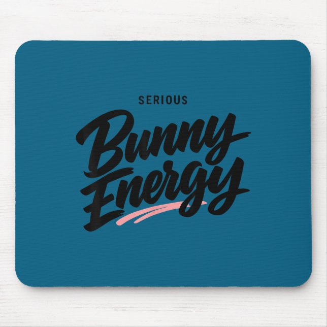 Mousepad Coelho sarcástico engraçado citação da Páscoa prim (Frente)