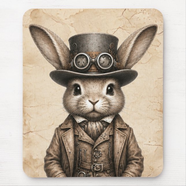 Mousepad Coelho Steampunk  (Frente)