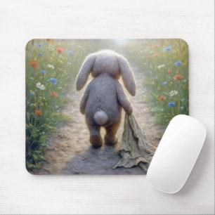 Mousepad Coelho Triste Com Olho De Disquete Com Um Cobertor