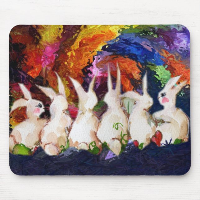 Mousepad coelhos de coelho (Frente)