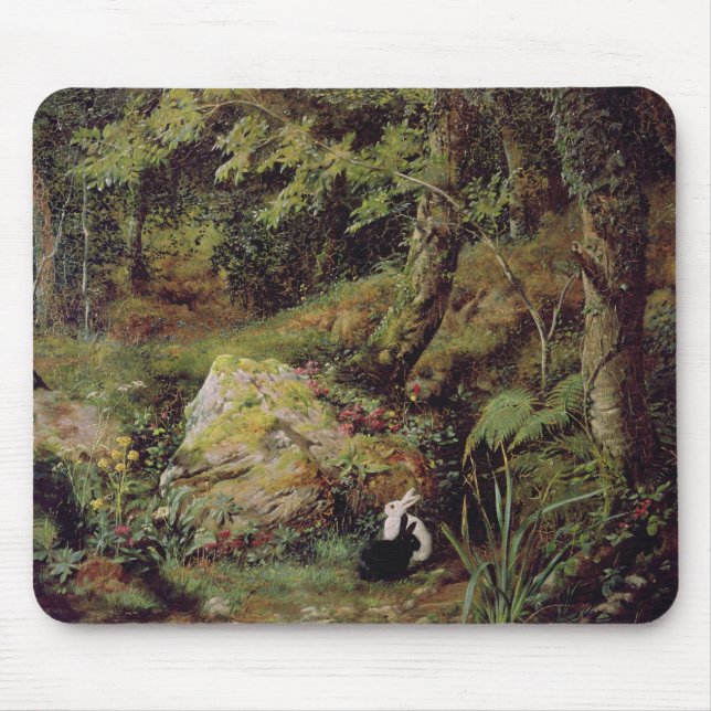 Mousepad Coelhos dispersos (Frente)