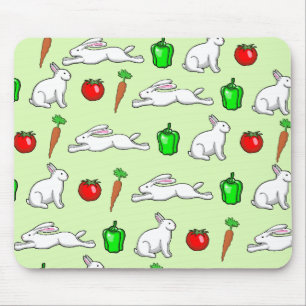 Mousepad Coelhos do Jardim Vegetal