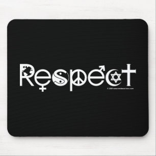 Mousepad Coexistir com respeito - bondade e tolerância à 