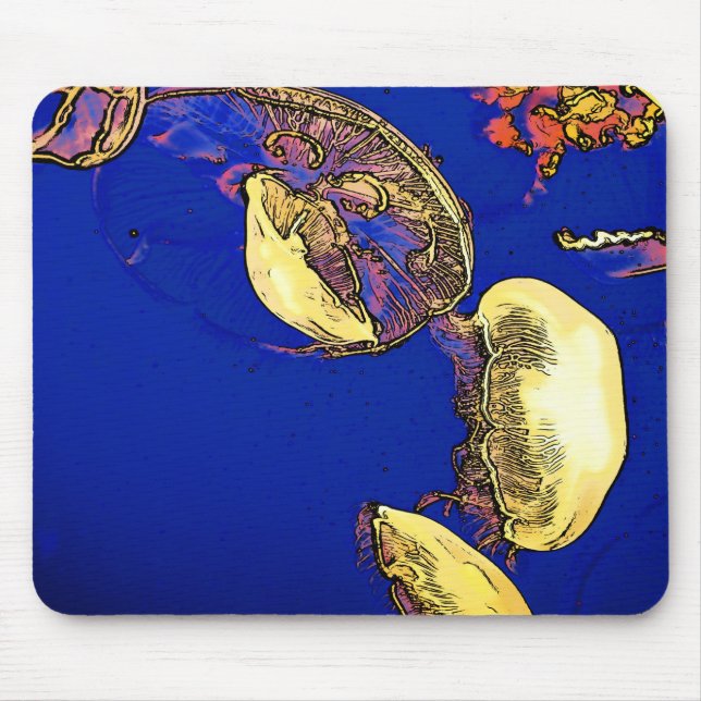 Mousepad Cogumelos do mar - medusa (Frente)