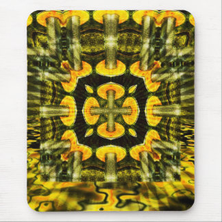 Mousepad Cogumelos Metálicos: Bocão de Arte Geométrico
