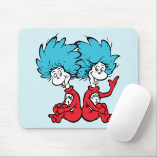 Mousepad Coisa Um e Coisa Dois do Gato no Chapéu