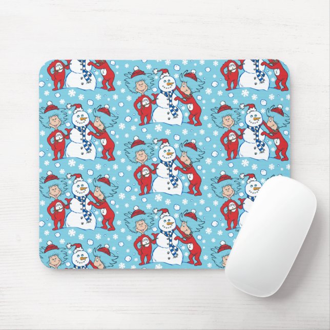 Mousepad Coisa Uma Coisa Dois Padrões De Neve (Com mouse)
