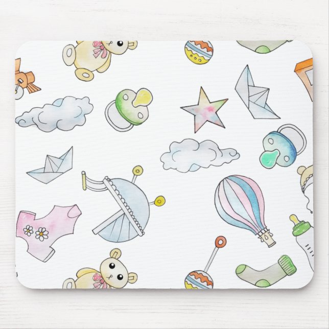 Mousepad Coisas De Bebê Divertidas (Frente)
