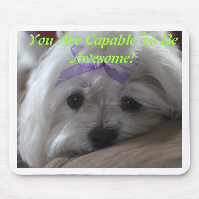 Mousepad Coisas de design maltês (Frente)