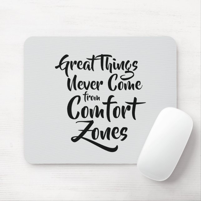 Mousepad Coisas de excelente nunca vêm da citação das zonas (Com mouse)