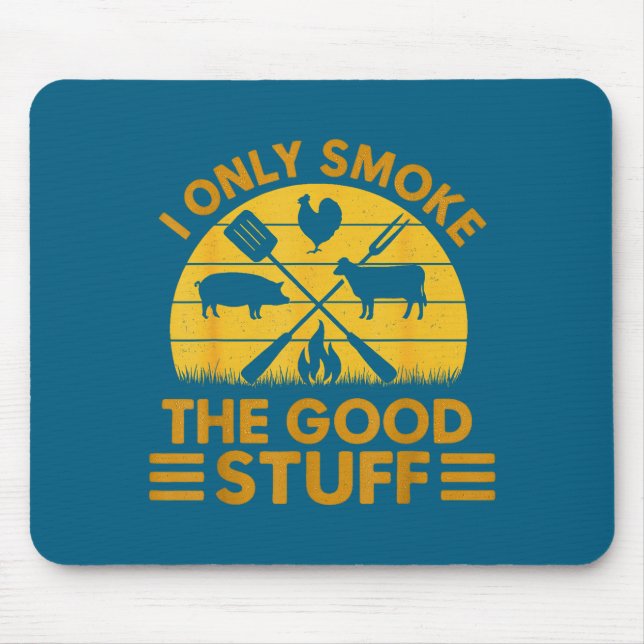 Mousepad Coisas Fumam Bem Bbq Churrasco Grelhando (Frente)