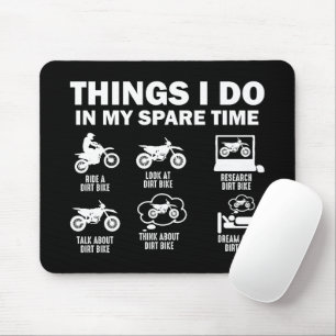 Mousepad Coisas Que Eu Faço No Meu Tempo Esparso, Sujando B
