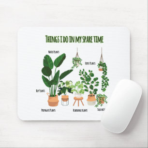 Mousepad Coisas Que Eu Faço No Meu Tempo Livre - Jardineiro