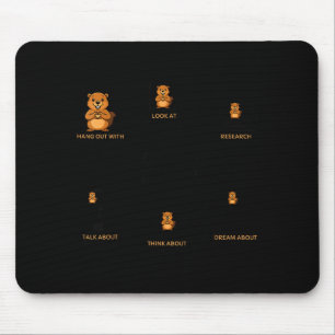 Mousepad Coisas que faço no meu tempo livre Humor Humorísti