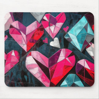 Mousepad Colagem Cardíaca Caleidoscópica