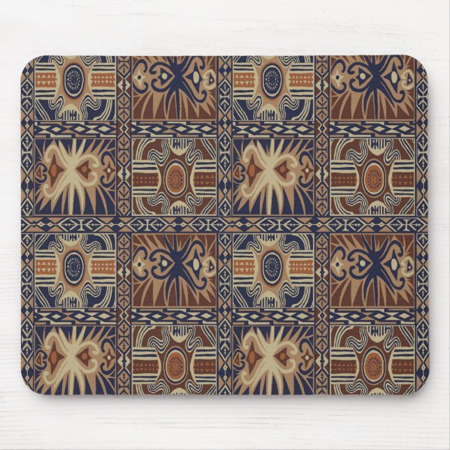 Mousepad Colagem Contemporâneo Tribal Africano (Frente)