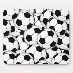 Mousepad Colagem da bola de futebol