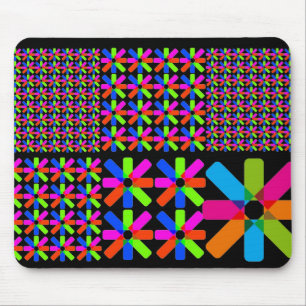 Mousepad colagem da estrela, preta