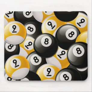 MOUSEPAD COLAGEM DAS BOLAS DOS BILHAR 8 & 9