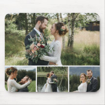 Mousepad Colagem de 4 Fotos Personalizada