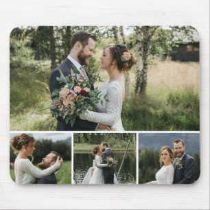 Mousepad Colagem de 4 Fotos Personalizada
