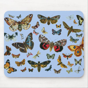Mousepad Colagem de Borboletas e Mães mais conhecidas na Eu