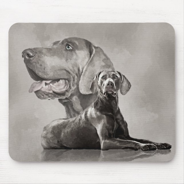 Mousepad Colagem de Cães Weimaraner #2 (Frente)