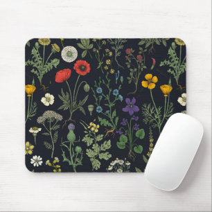 Mousepad Colagem de flores silvestres