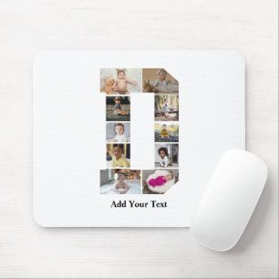 Mousepad Colagem de Fotografias com design Carta D