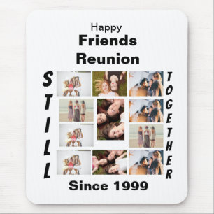 Mousepad Colagem de Fotografias da Reunião de Amigos Person