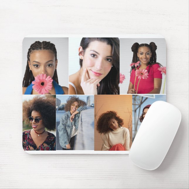 Mousepad Colagem de Fotografias do Design 7 (Com mouse)