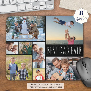Mousepad Colagem de Fotografias do MELHOR PAI NUNCA 8