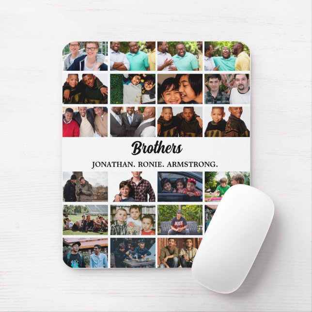 Mousepad Colagem de Fotografias Personalizada dos Melhores  (Com mouse)