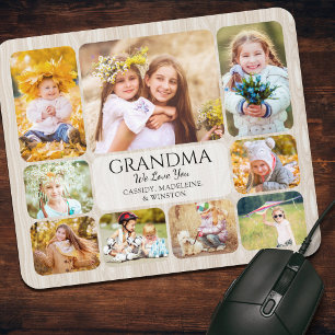 Mousepad Colagem de Fotos Avó Netos