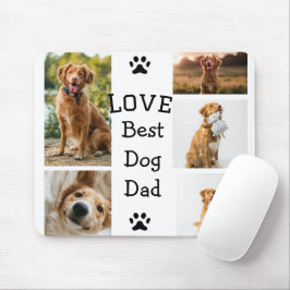 Mousepad Colagem de fotos com nome simples e colorido de an