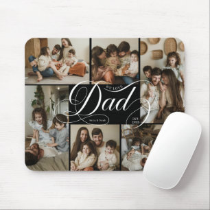 Mousepad Colagem de Fotos com Tipografia de Roteiro do Papa