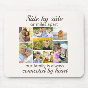 Mousepad Colagem de Fotos da Família 8 Conectada por Cora